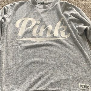 Gently used vs pink sweater size L